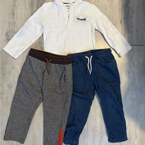 Mayoral Kids Jeans and Joggers Set - Gray and Blue